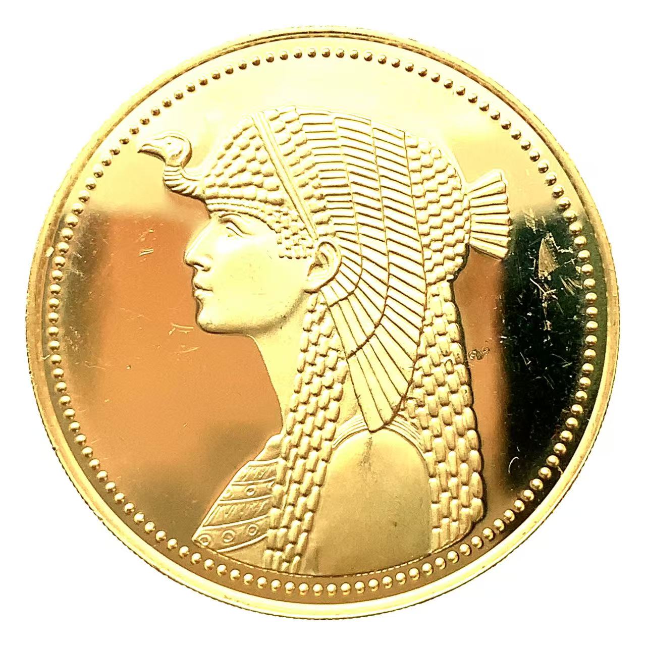 クレオパトラ金貨 エジプト 100ポンド 1984年 21.6金 17.6g イエローゴールド コレクション アンティークコイン Gold
