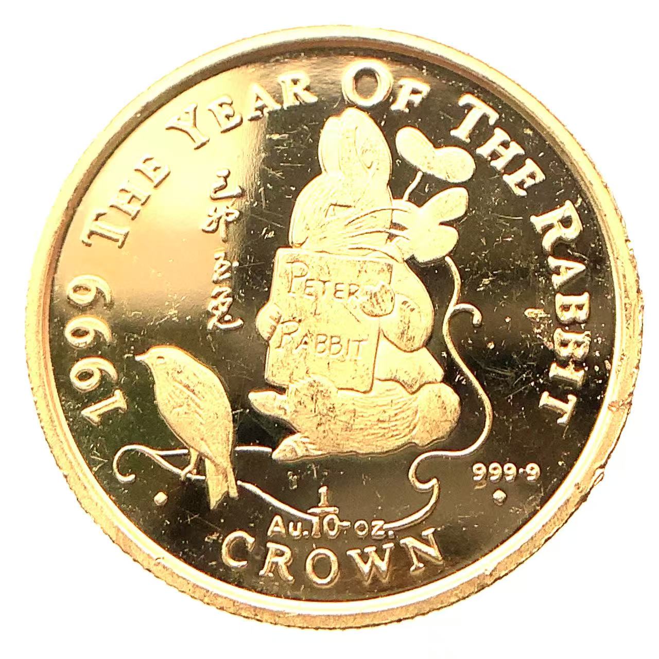 ピーターラビット金貨 ジブラルタル エリザベス女王 1/10オンス 1999年 3.1g 24金 純金 イエローゴールド コレクション Gold 美品