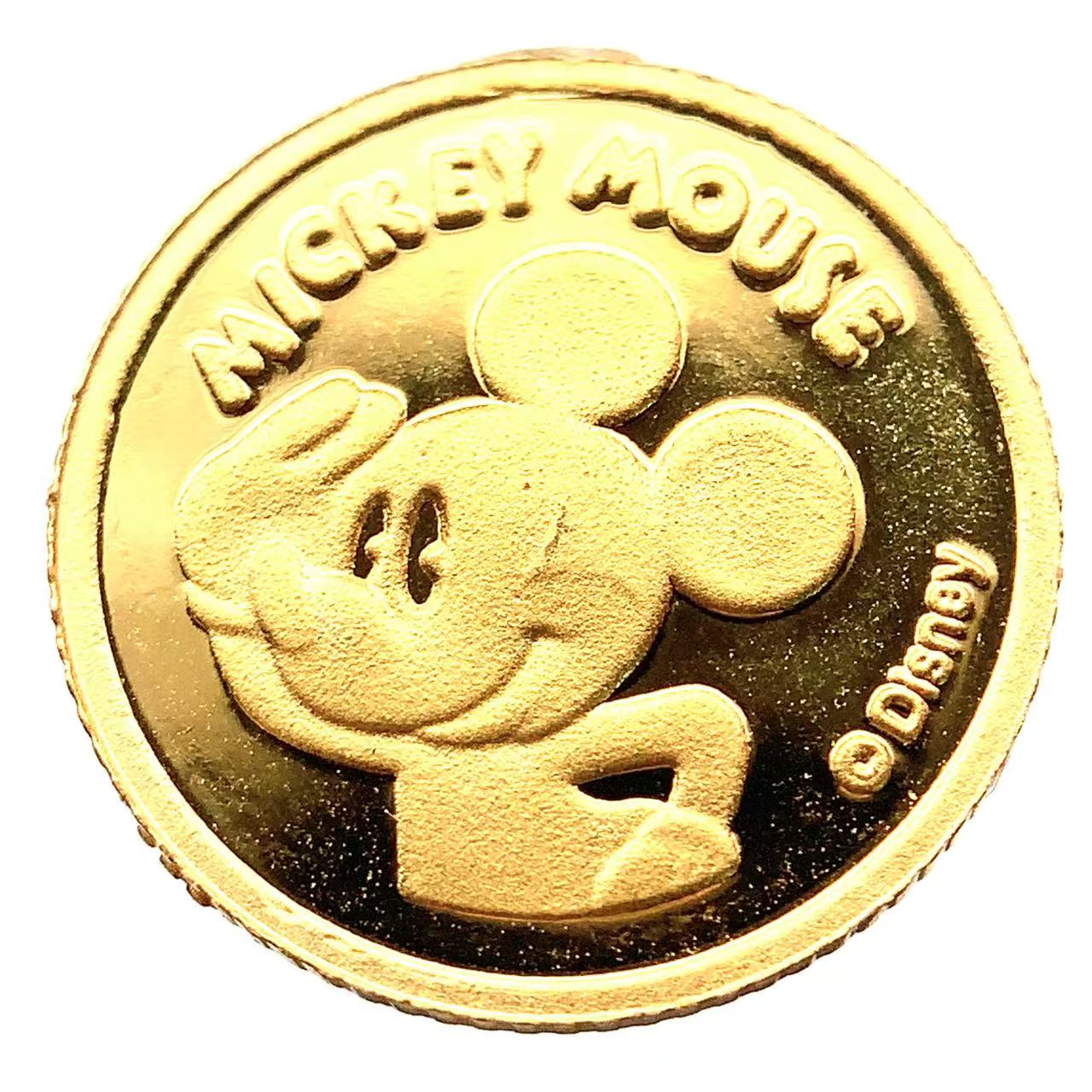 ディズニー金貨 ミッキー 24金 純金 1.5g コイン イエローゴールド コレクション Gold