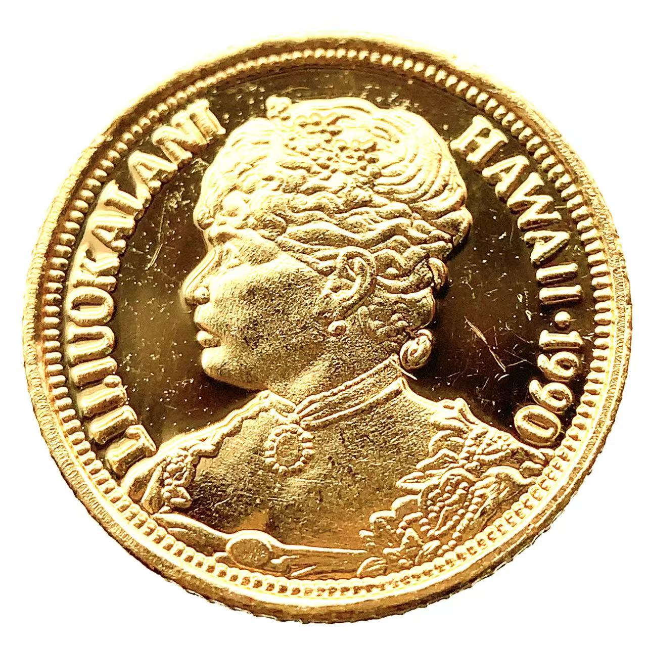 ハワイ金貨 イエローゴールド 1990年 1.5g 1/20オンス 純金コイン 24金 コレクション Gold