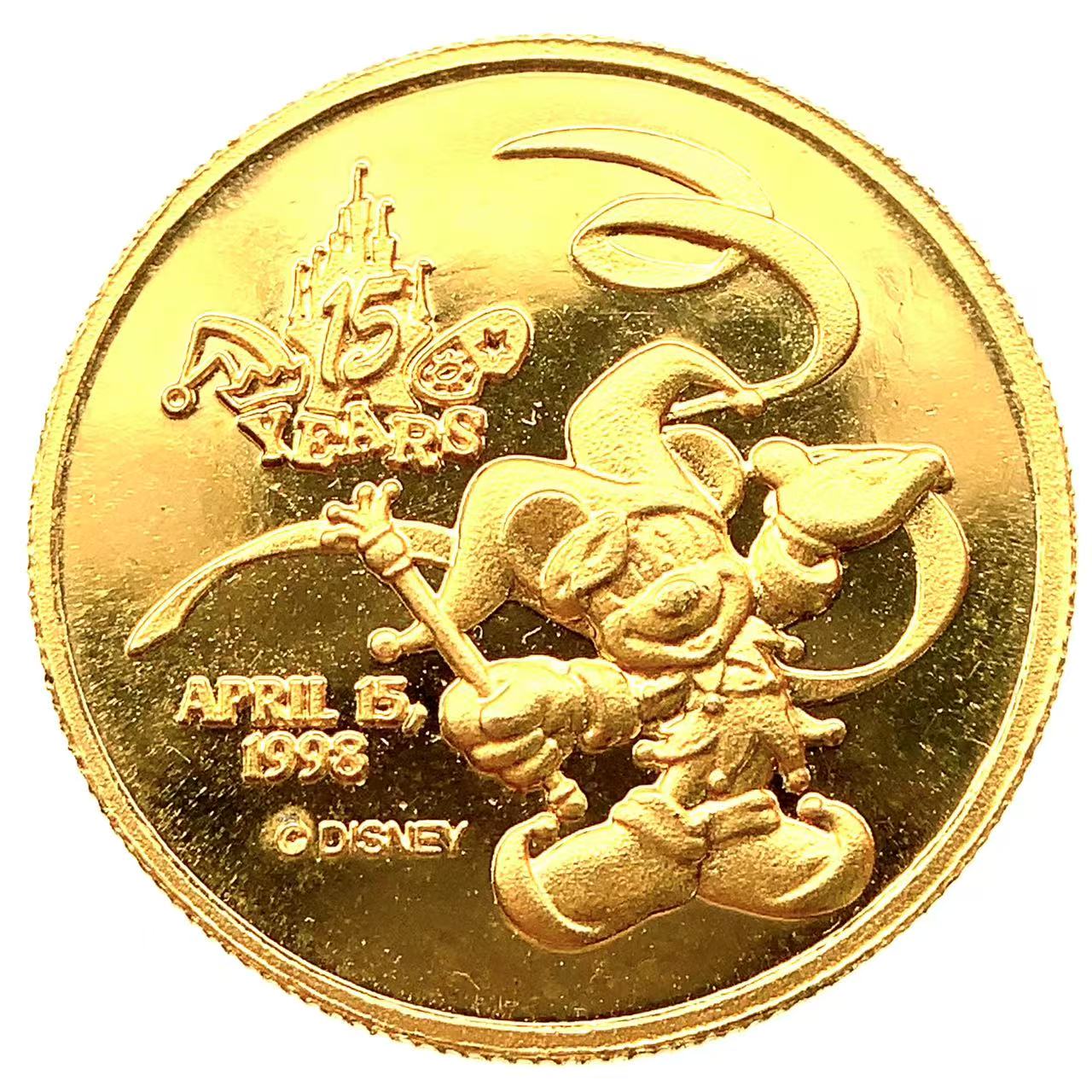 ディズニー金貨  24金 純金 7.7g コイン イエローゴールド コレクション Gold