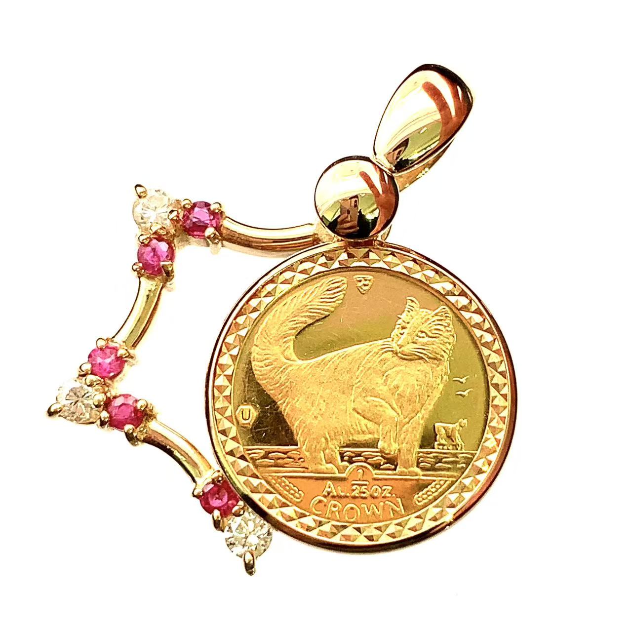 （18k)エリザベス　　猫　1995年 楽天市場】美品 マン島金貨 エリザベス女王 猫 1/2オンス 1995年