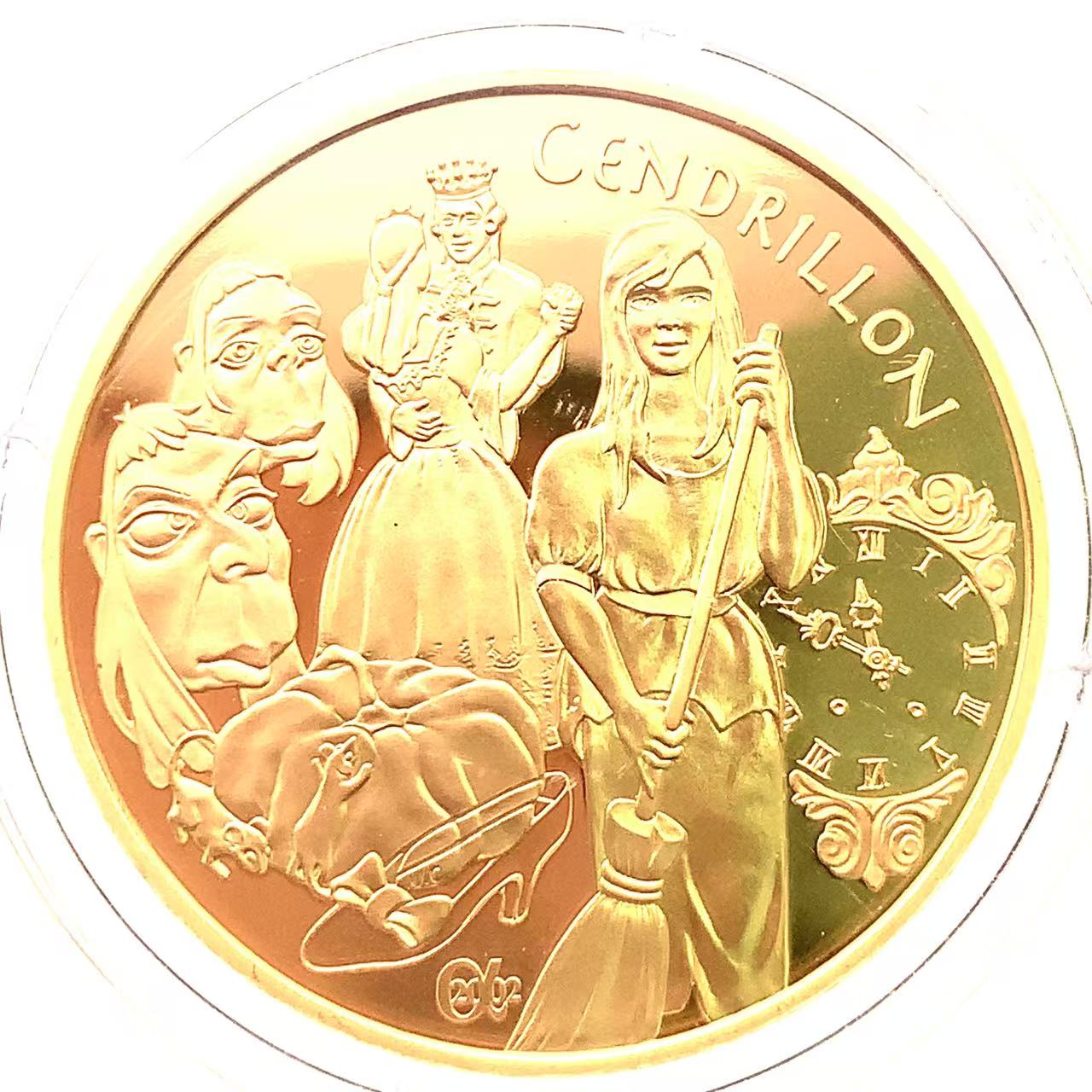 フランス  シンデレラ 20ユーロ金貨 金位920 2002年 17g イエローゴールド コイン GOLD コレクション 美品