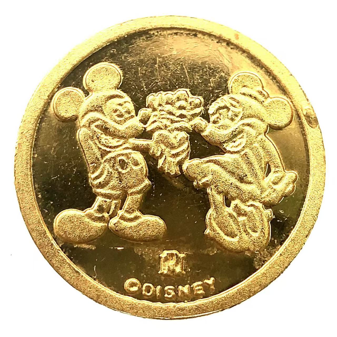 ディズニー金貨 ミッキー 24金 純金 1g コイン イエローゴールド コレクション Gold