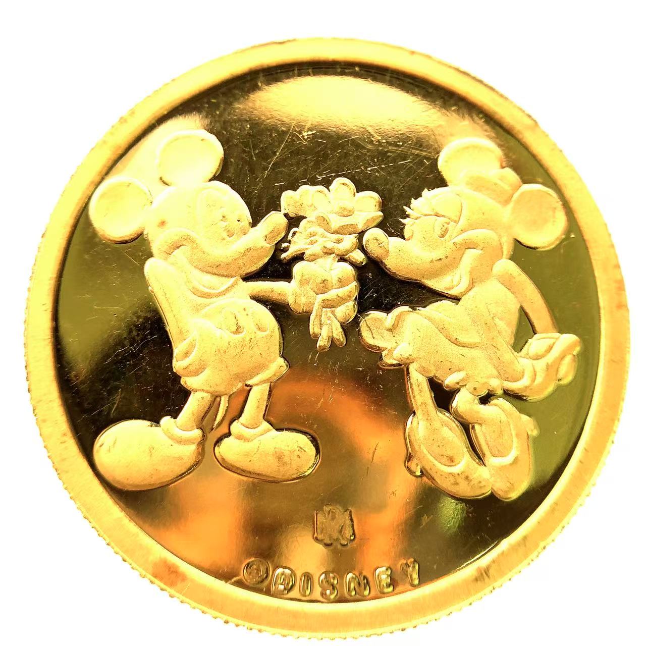 ディズニー金貨 ミッキー 24金 純金 31.1g コイン イエローゴールド コレクション Gold
