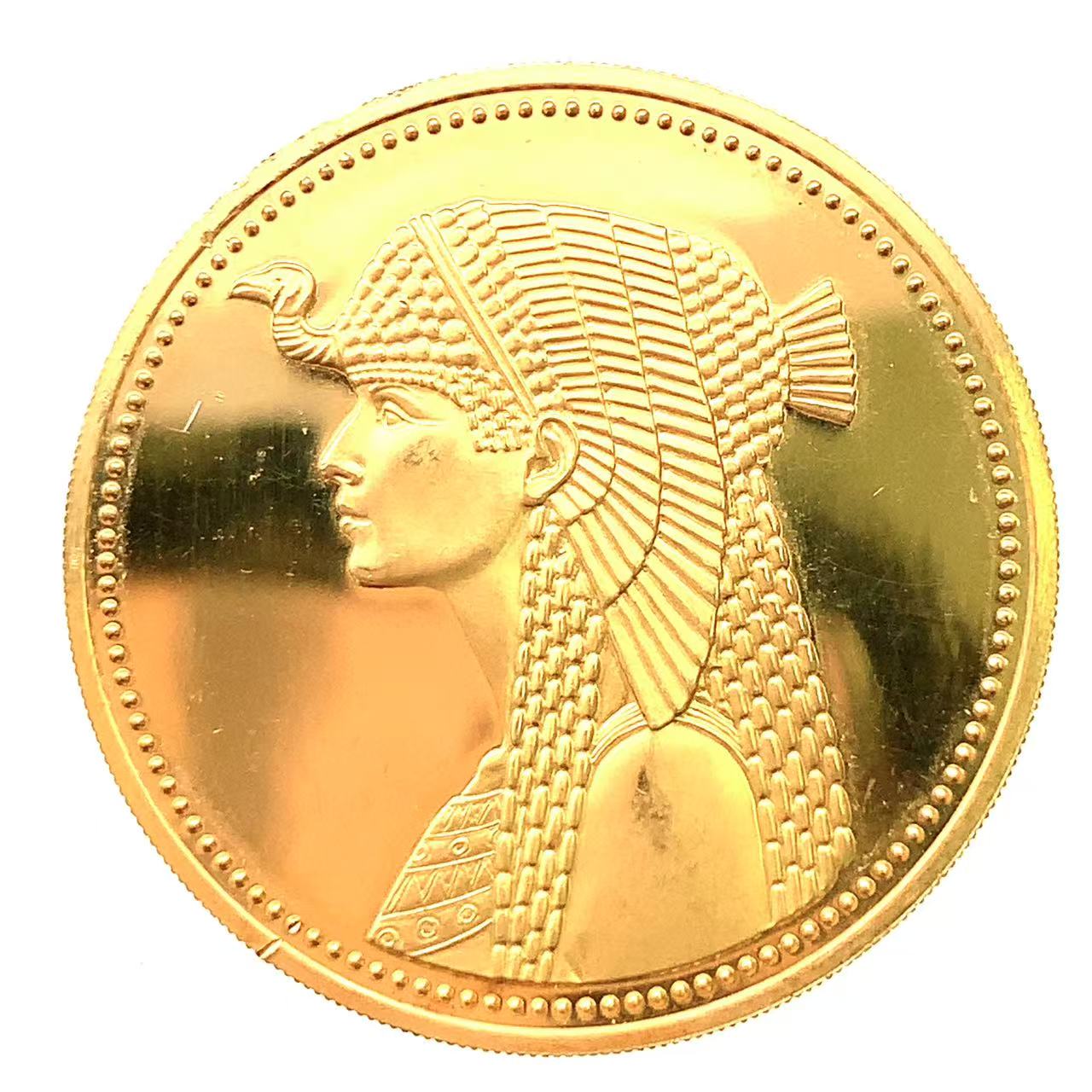 クレオパトラ金貨 エジプト 100ポンド 1984年 21.6金 17.2g イエローゴールド コレクション アンティークコイン Gold