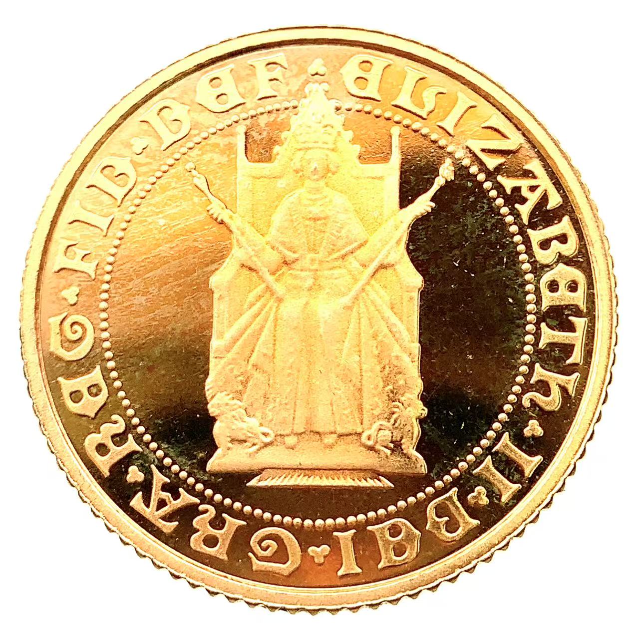 1989 ソブリン金貨 発行500周年記念 イギリス 3.9g 22金 コイン イエローゴールド コレクション Gold 美品