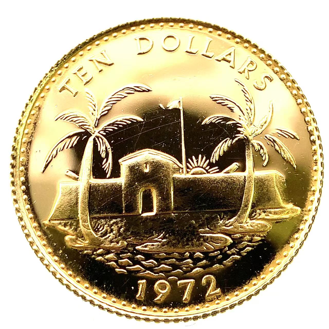 バハマ 2ドル 1972年 銀貨 01 バハマ Bahamas エリザベス2世 1ドル 銀貨 トーン 1972年