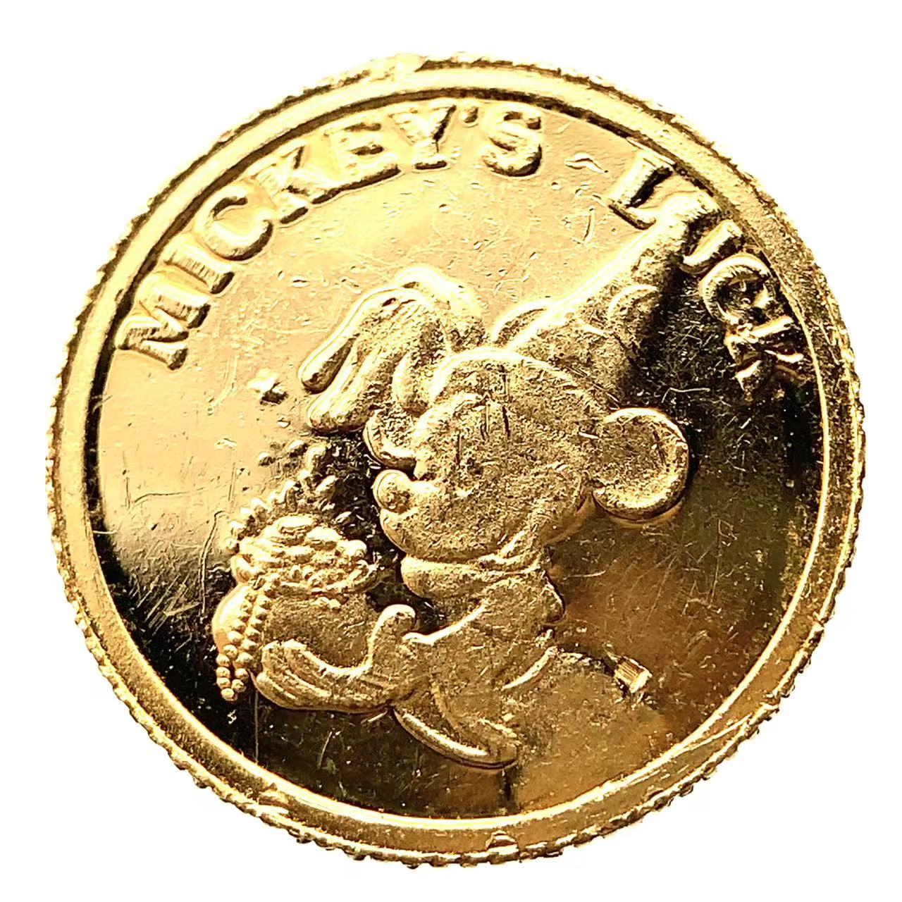 ディズニー金貨 ミッキー 24金 純金 1.5g コイン イエローゴールド コレクション Gold