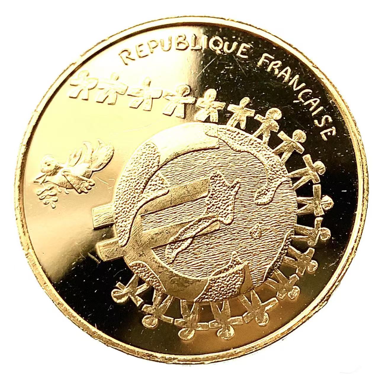 1/4 ユーロ金貨 2002年 3.1g K24 純金 イエローゴールド コレクション Gold