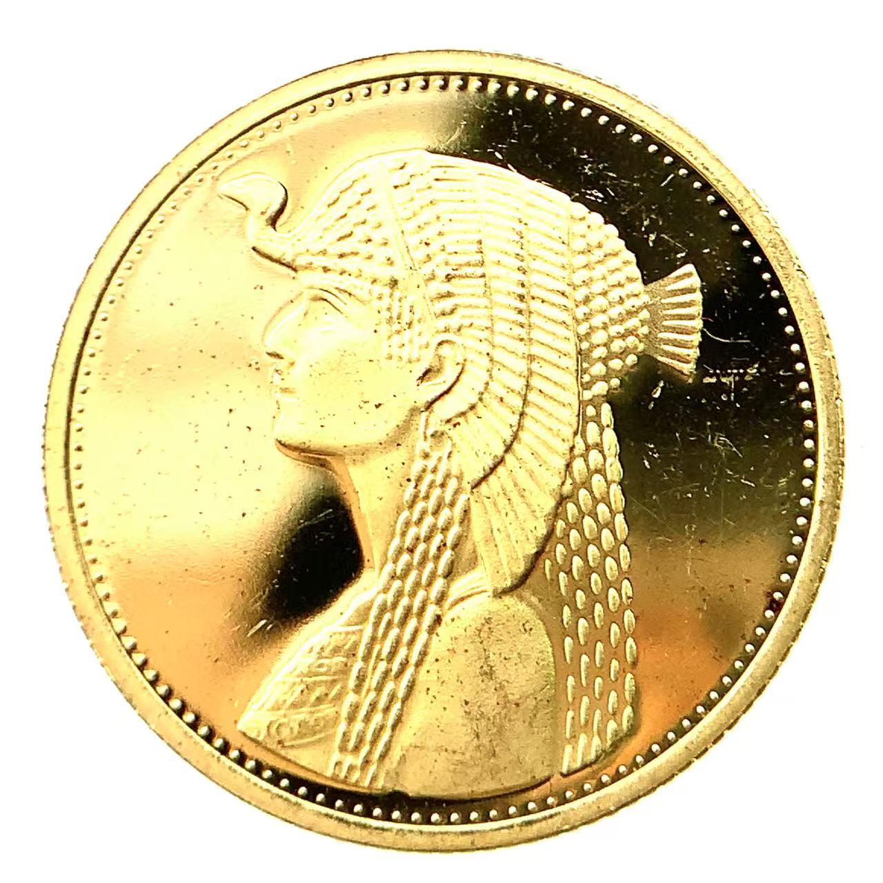 クレオパトラ金貨?エジプト 50ポンド 1993年 21.6金 8.4g イエローゴールド コレクション アンティークコイン Gold