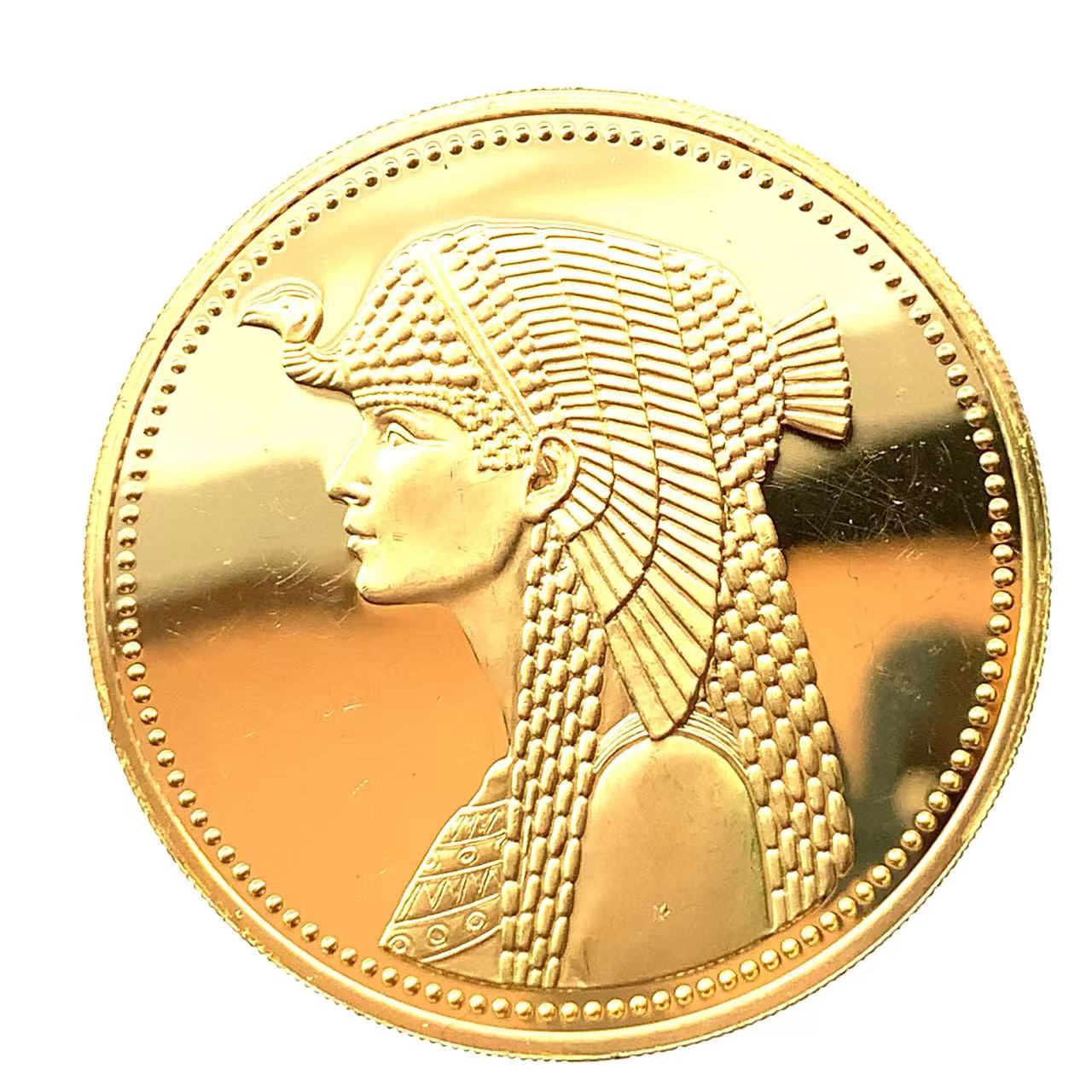 クレオパトラ金貨 エジプト 100ポンド 1984年 21.6金 17.2g イエローゴールド コレクション アンティークコイン Gold