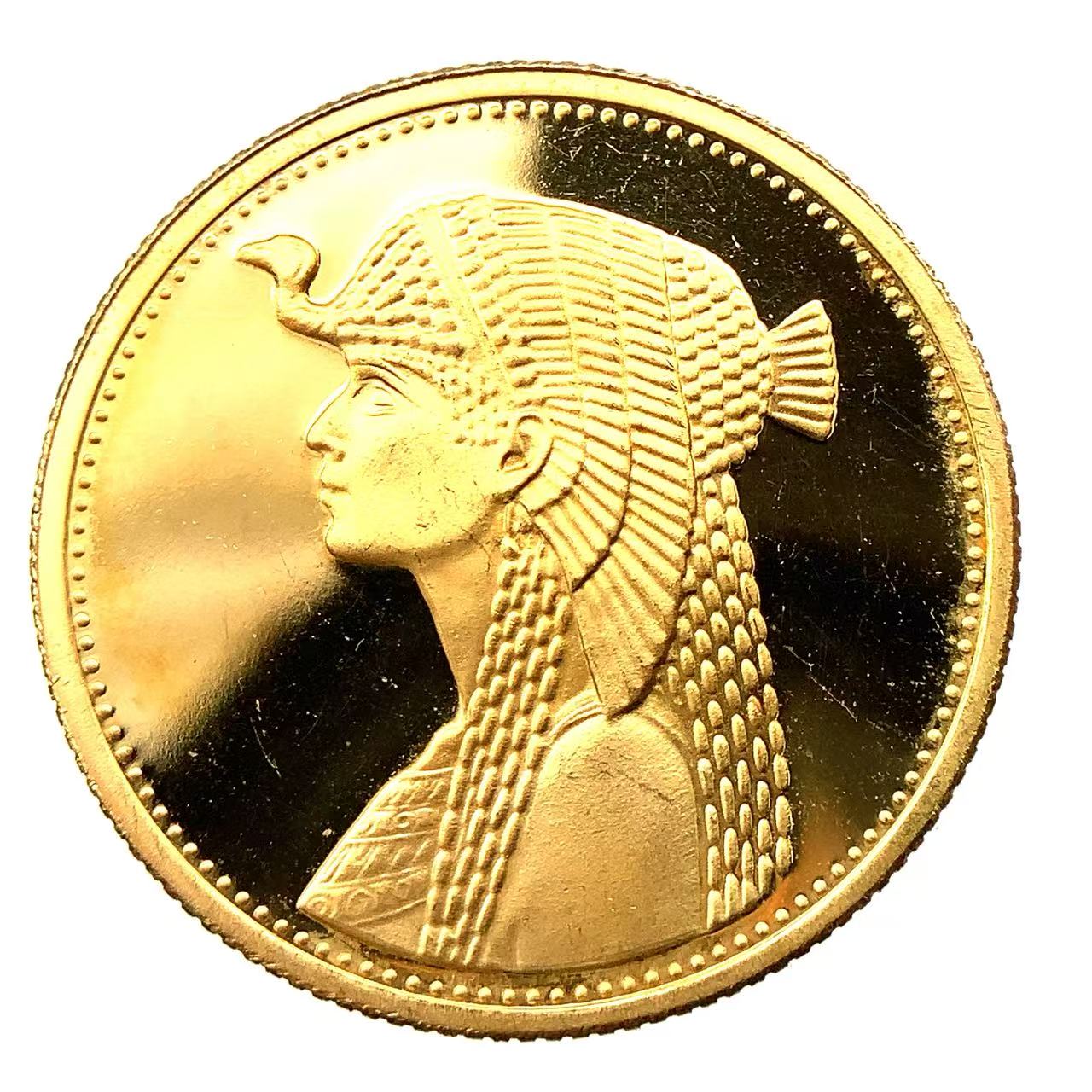 クレオパトラ金貨?エジプト 50ポンド 1993年 21.6金 8.6g イエローゴールド コレクション アンティークコイン Gold
