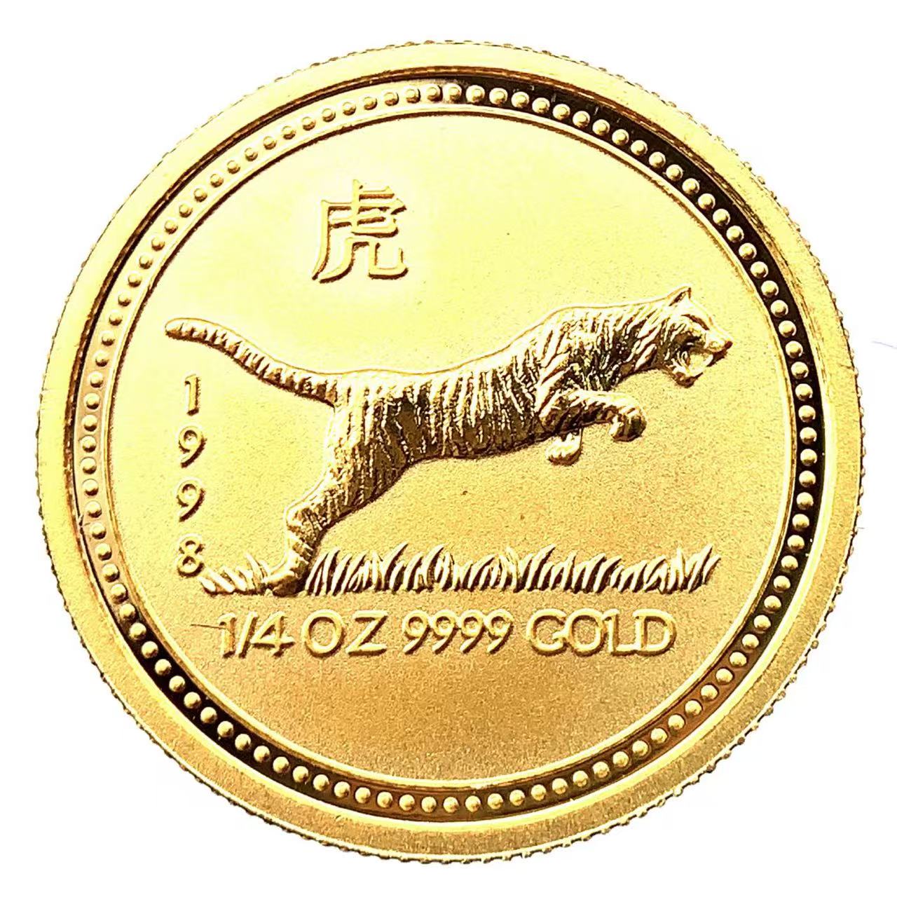 干支 とら トラ 虎 金貨  オーストラリア 1998年 K24 純金 7.7g コイン イエローゴールド コレクション Gold