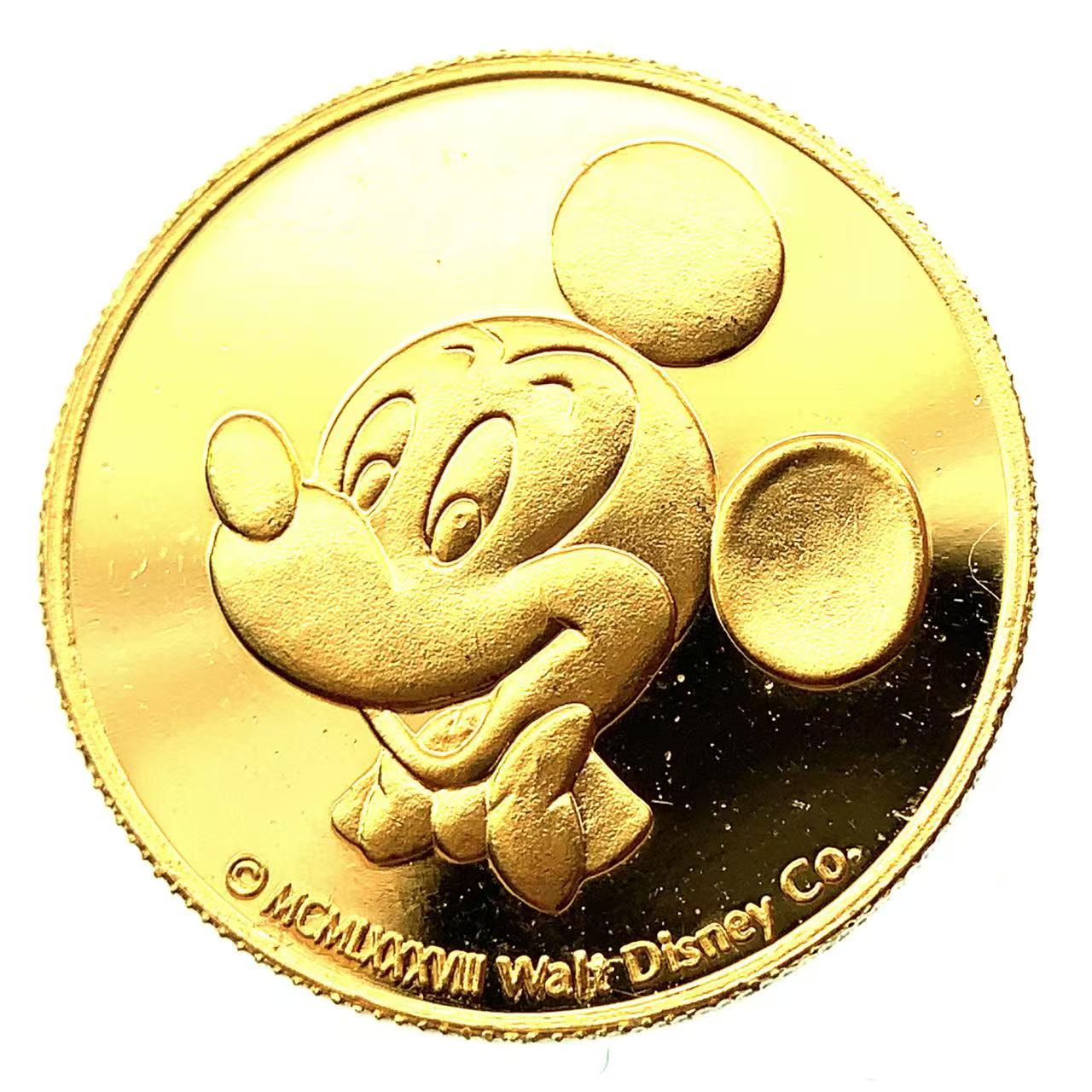 ディズニー金貨 ミッキー 東京ディズニーランド 24金 純金 7.7g コイン イエローゴールド コレクション Gold