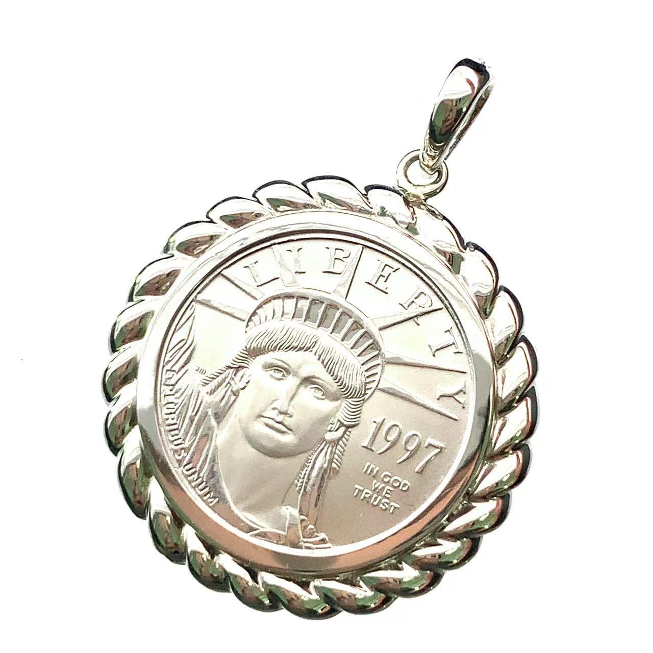 1997年　$100 リバティ 1オンス プラチナコイン イーグル プルーフ 1997 $100 Statue of Liberty (Regular Strike) Platinum Eagles