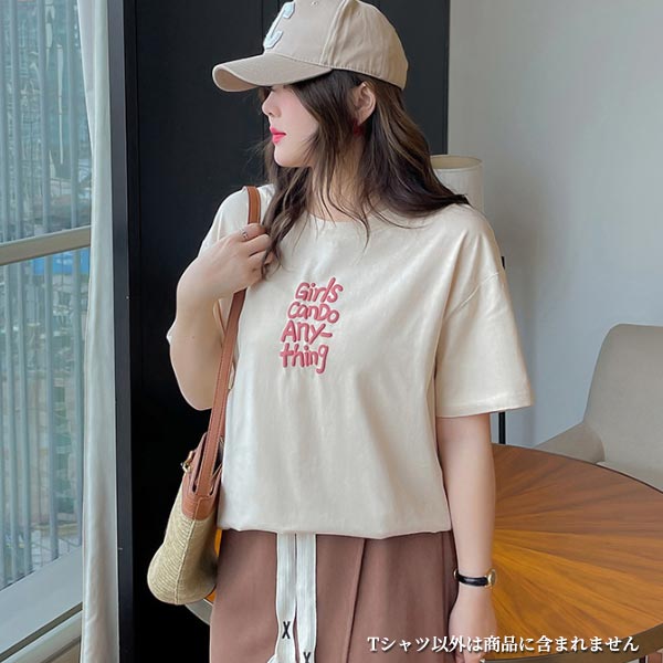 大きいサイズ トップス ラバープリント ドロップショルダー ラウンドネック 胸ロゴ発砲プリント レディース