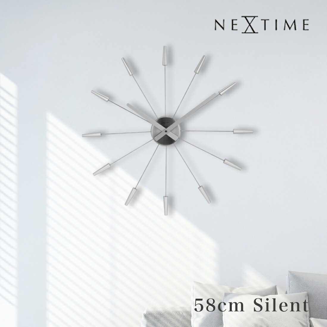 楽天市場】アレッシィ ALESSI LA STANZA DELLO SCIR 掛け時計 シルバー