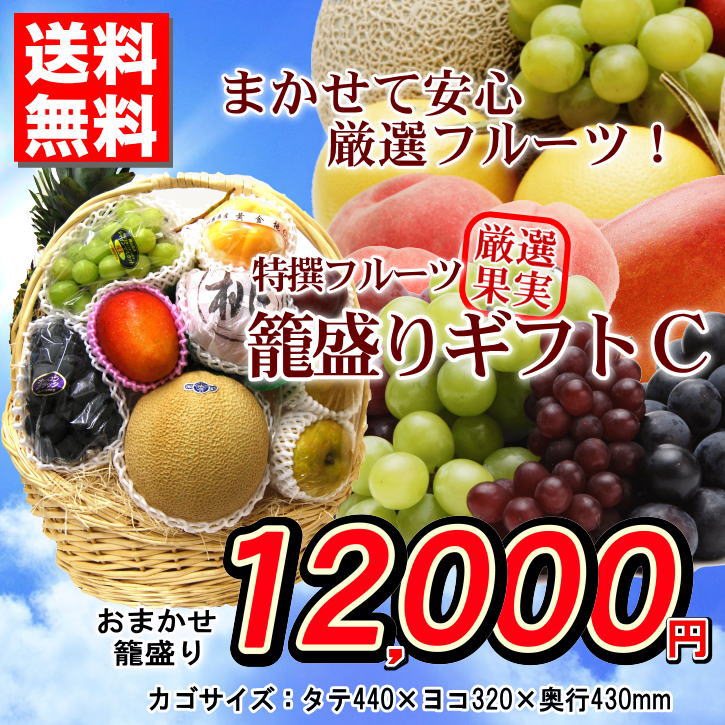 日本最大のブランド フルーツ カゴ盛りギフトＣ おまかせ 特撰 カゴ盛り 甘い 高級 送料無料 リボン無料 贈答用 ご家庭用 プレゼント 手土産  お祝い 母の日 fucoa.cl