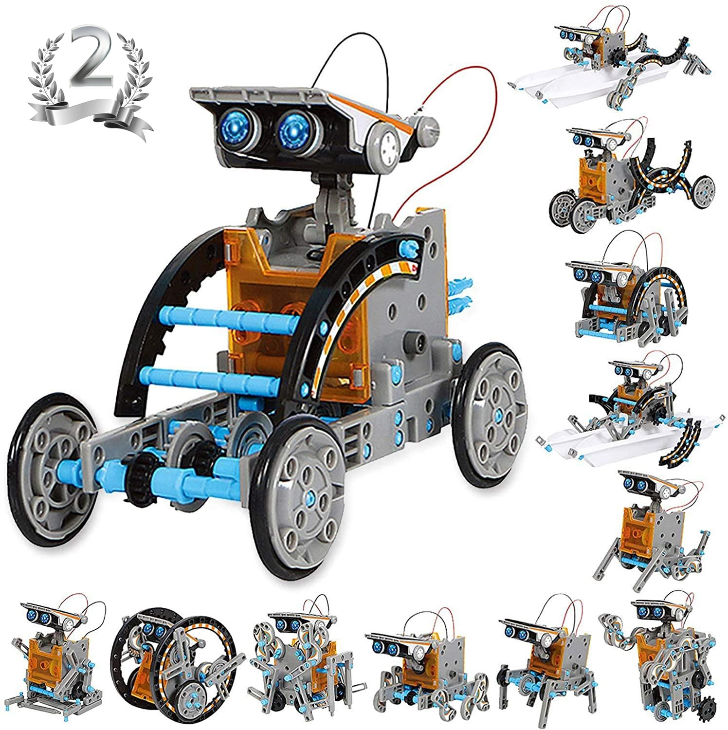 楽天市場】『楽天1位』 おもちゃ 12-in-1 ソーラーロボット