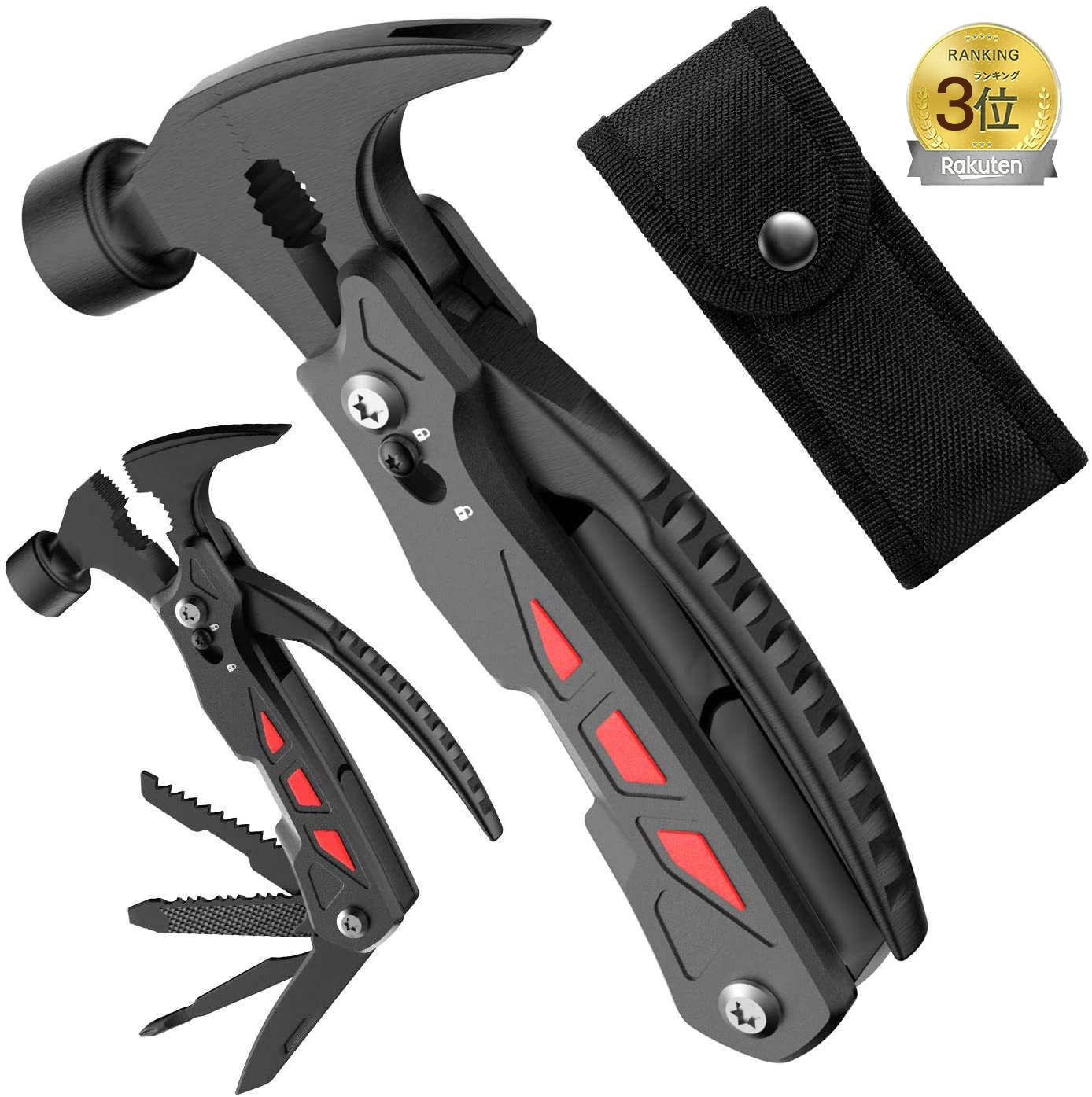 楽天市場】多機能ハンマー 10WAY 万能工具 DIY ドライバー 道具 ペグ