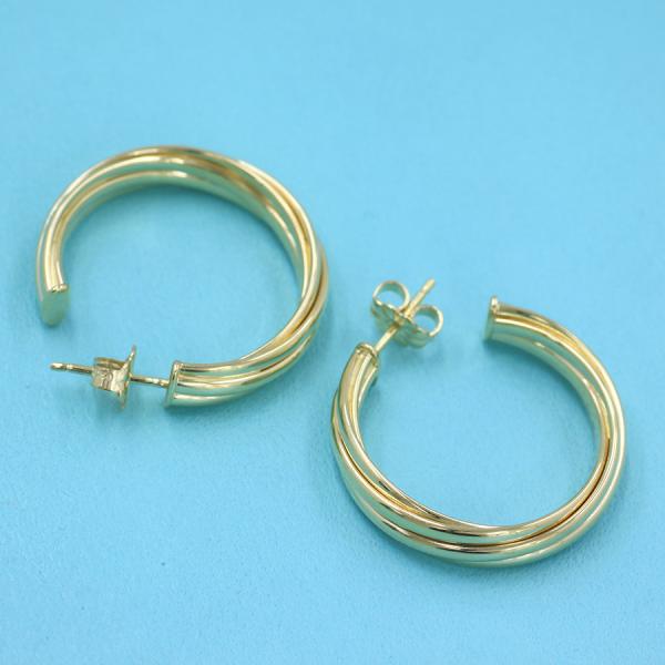 Yamaki Sanoya Corp Rakuten Ichiba Tiffany Melody Hoop Tiffany Melody Hoop Pierced Earrings Small
