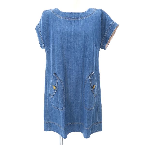 バーバリーブルーレーベル デニム ワンピース 楽天市場】バーバリーブルーレーベル デニムワンピース 【B