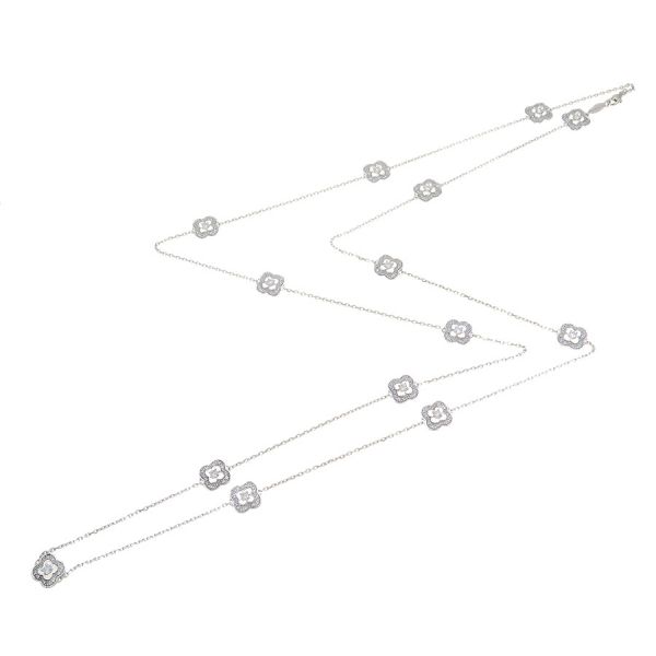 モーブッサン チャンスオブマイライフ ロングダイヤネックレス 【無料ギフトラッピング】【Aランク】【中古】