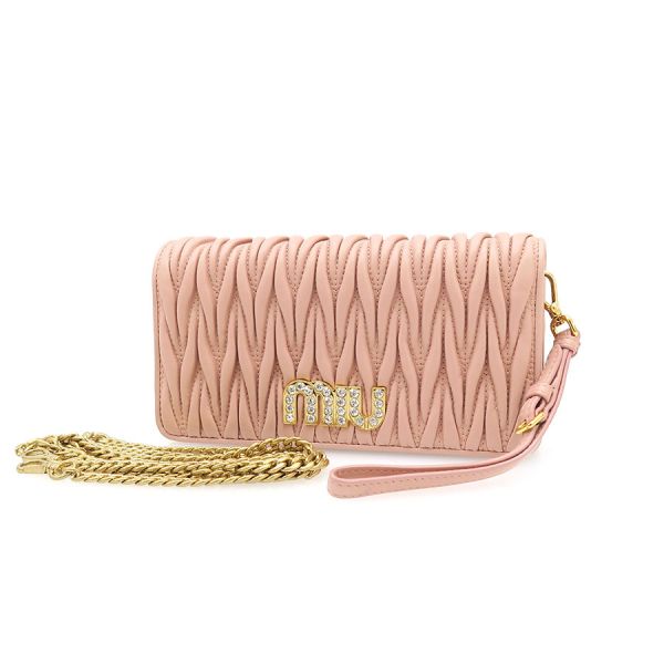 MIU MIU♦ マテラッセナッパレザー ミニバッグ Miu Miu マテラッセ ナッパレザーショルダーバッグ | ブラック