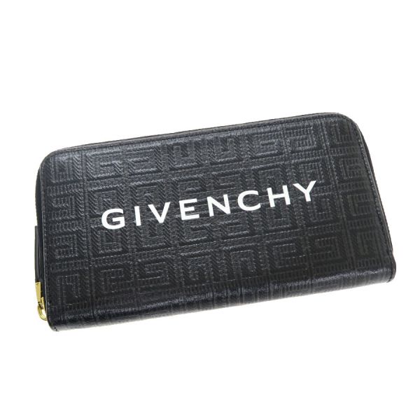 ジバンシー ブランドロゴ ジップ付ロングウォレット 4G 【Aランク】【中古】