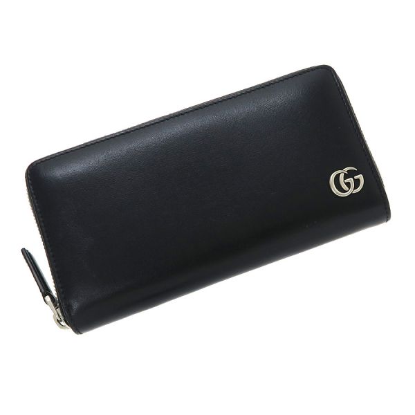 グッチ GGマーモント･ファスナー長財布 428736【Bランク】【中古】
