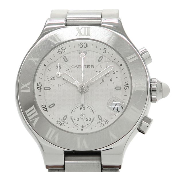カルティエ クロノスカフSM 32mm W10197U2 レディース 腕時計【Aランク】【中古】