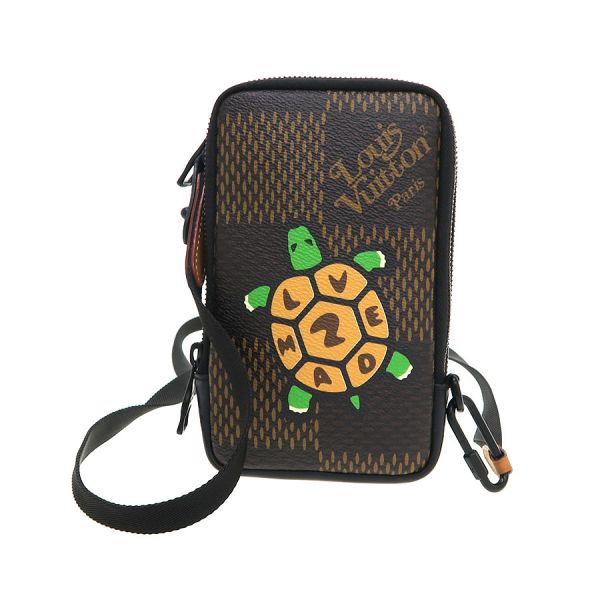 ルイヴィトン ダミエ ダブルフォンポーチ/×NIGO  N40377【A価値づける】【中古】