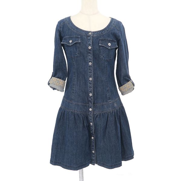 バーバリーブルーレーベル デニムワンピース 【Bランク】【中古】|質屋さのや 店