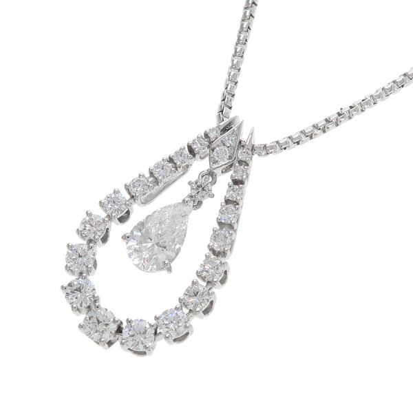 ミキモト ダイヤネックレス/ペアシェイプ/D0.70ct 【無料ギフトラッピング】【Aランク】【中古】|質屋さのや 店