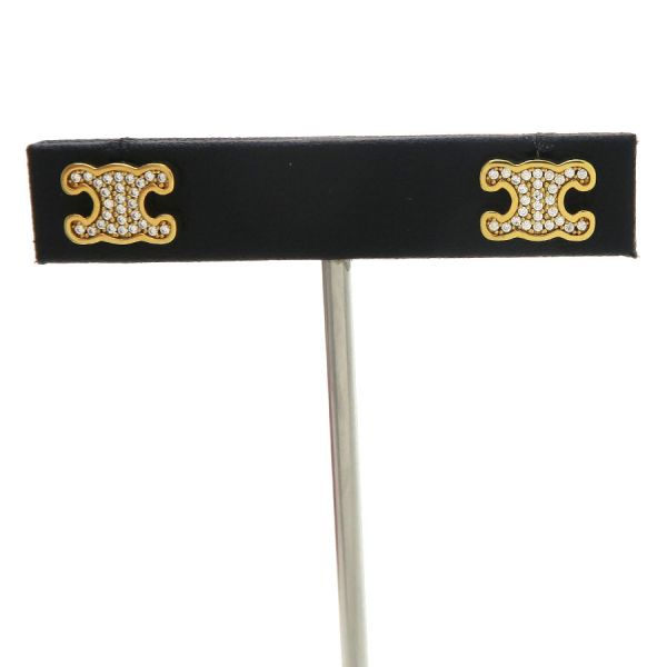 セリーヌ トリオンフ 伝達ルート石ころ スタッズ ピアス  461EZ6BZI.35OR【A序列付ける】【中古】