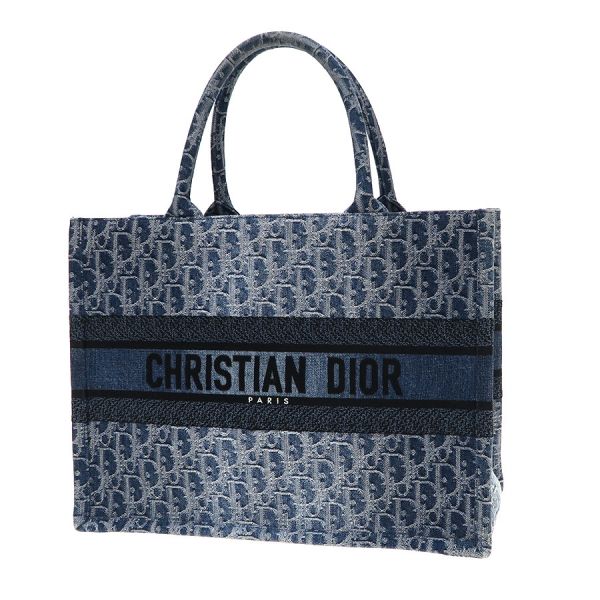 クリスチャン・ディオール Dior Book Tote 御徒面子 並み並み/ジーンズ  M1296【A序列付ける】【中古】
