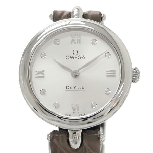 オメガ デヴィル　デュードロップ 27mm 424.13.27.60.52.001 レディース 腕時計【Aランク】【中古】