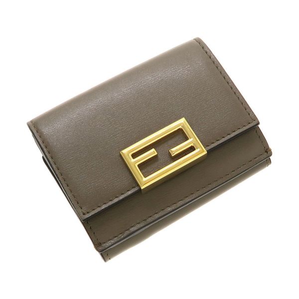 フェンディ マイクロ トリフォールド ウォレット  8M0395AHM0F1F1M【A位置づける】【中古】