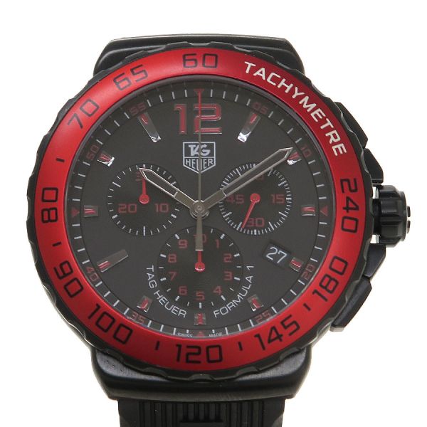 タグホイヤー 数式1クロノ 42粍 CAU1117 メンズ ウオッチ【A序列付ける】【中古】