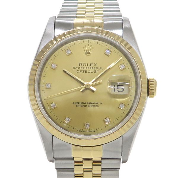 ロレックス デイトジャスト 36mm 16233G メンズ 腕時計【Aランク】【中古】|質屋さのや 店