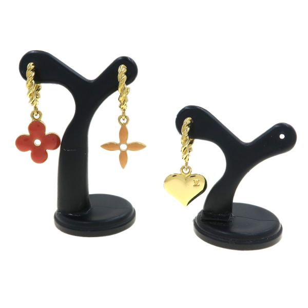 【極美品☆保存袋付き】ルイヴィトン　クレイジーインロック　ピアス 人気】LOUIS VUITTON クレイジーインロックピアス 3点セット