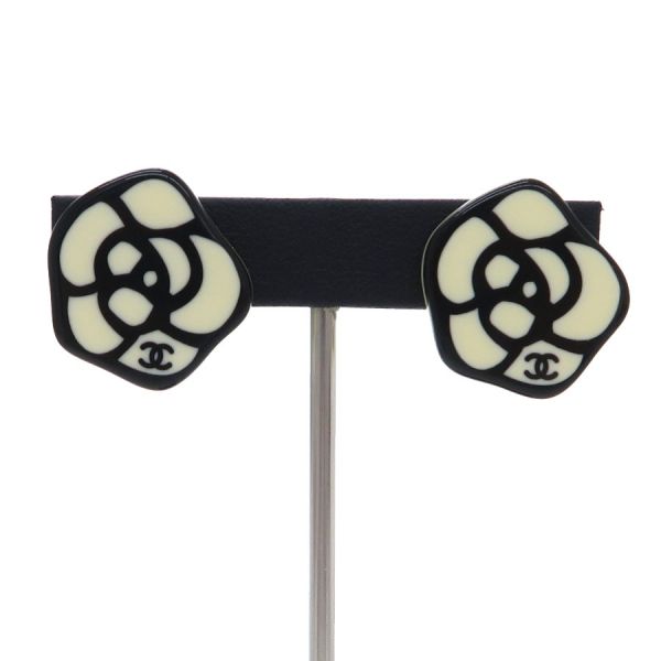 シャネル 03Pカメリアイヤリング 【Bランク】【中古】