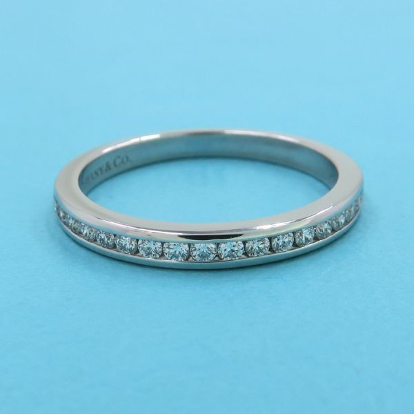 TIFFANY ティファニー バンド サファイア リング 1P 9号 Tiffany & Co. - ティファニー リング サファイア スタッキング