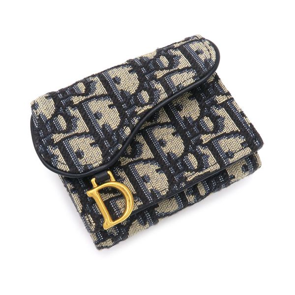 ✴️Dior　デニム素材　折り畳み財布✴️　デニム　ブルー系　お洒落　カジュアル ✴️Diorデニム素材折り畳み財布✴️デニムブルー系お洒落カジュアル