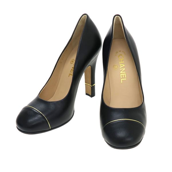 CHANEL ハイヒール ブラック/ホワイトCHANELリング38（約24cm） 楽天市場】【シャネル】Chanel 17K グリッター バックスリング