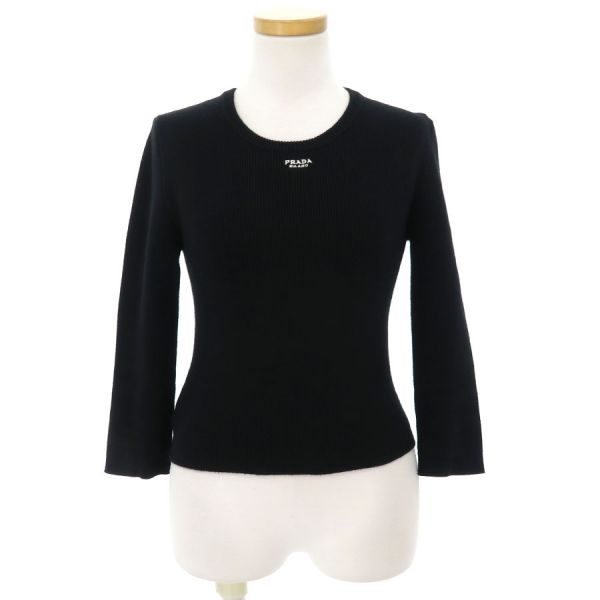 楽天市場】【プラダ】Prada ロゴ コットン クルーネック クロップド