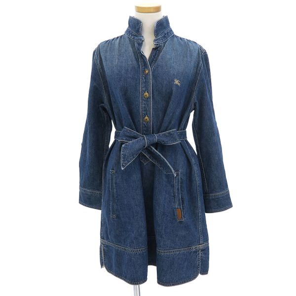 Burberry デニムワンピース Z17【ノバチェック】2way バーバリー デニムワンピース Aライン