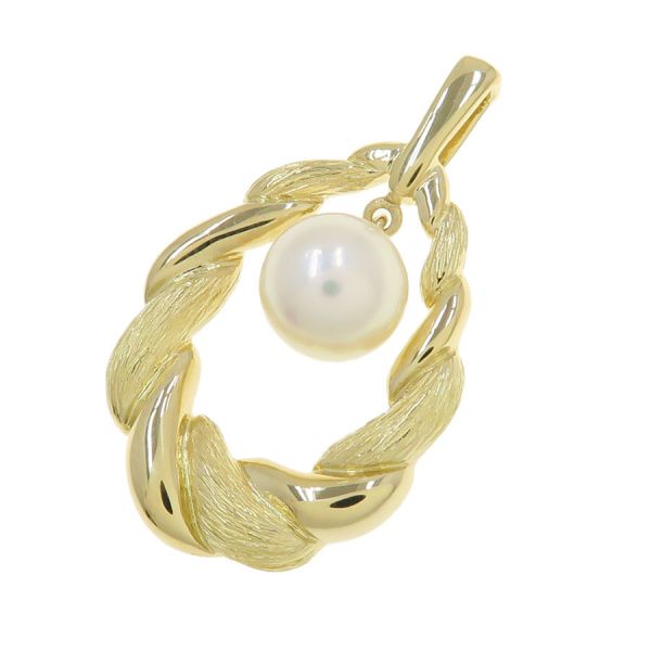 ◆ミキモト　自転車を漕ぐ紳士　天然ゴールデンパール　ペンダントトップ　K18YG 楽天市場】ミキモト ペンダントトップ 18金 K18WG ホワイトゴールド