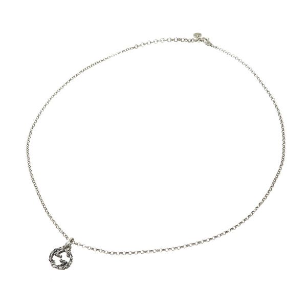 美品✨　GUCCI　インターロッキング　アラベスク　シルバー　ネックレス　925 グッチ インターロッキングG アラベスク ネックレス 925 17.6g